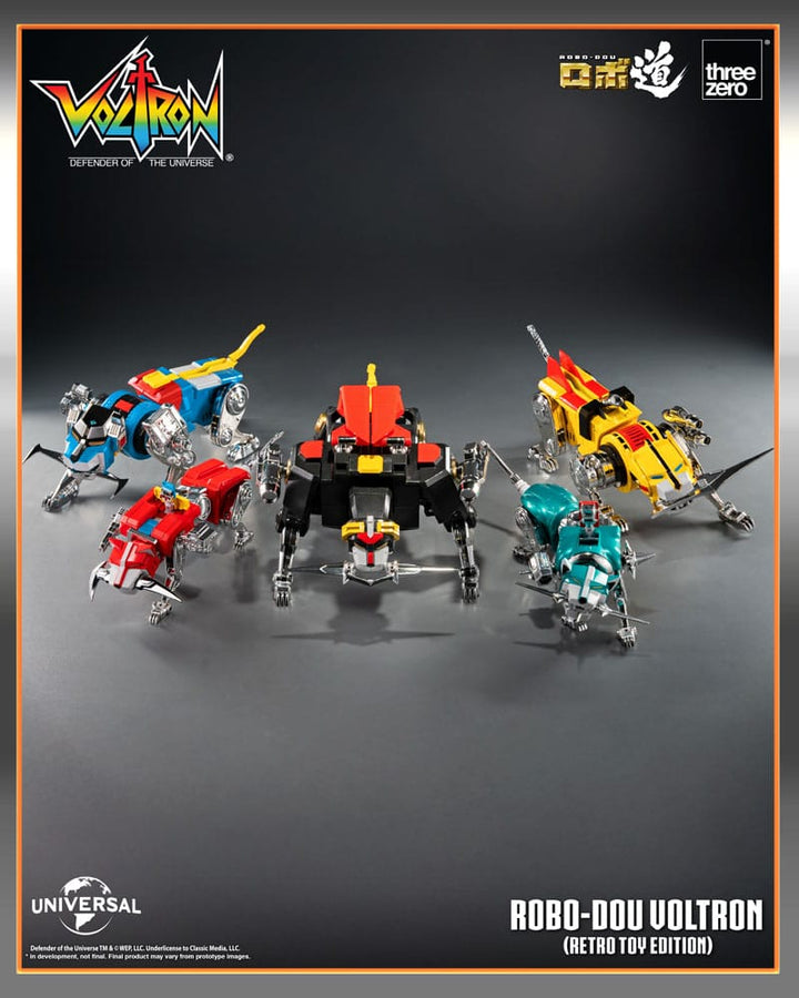 Voltron Retro Toy Edition Robo Dou Action Figure Voltron Defender of the Universe 27 cm