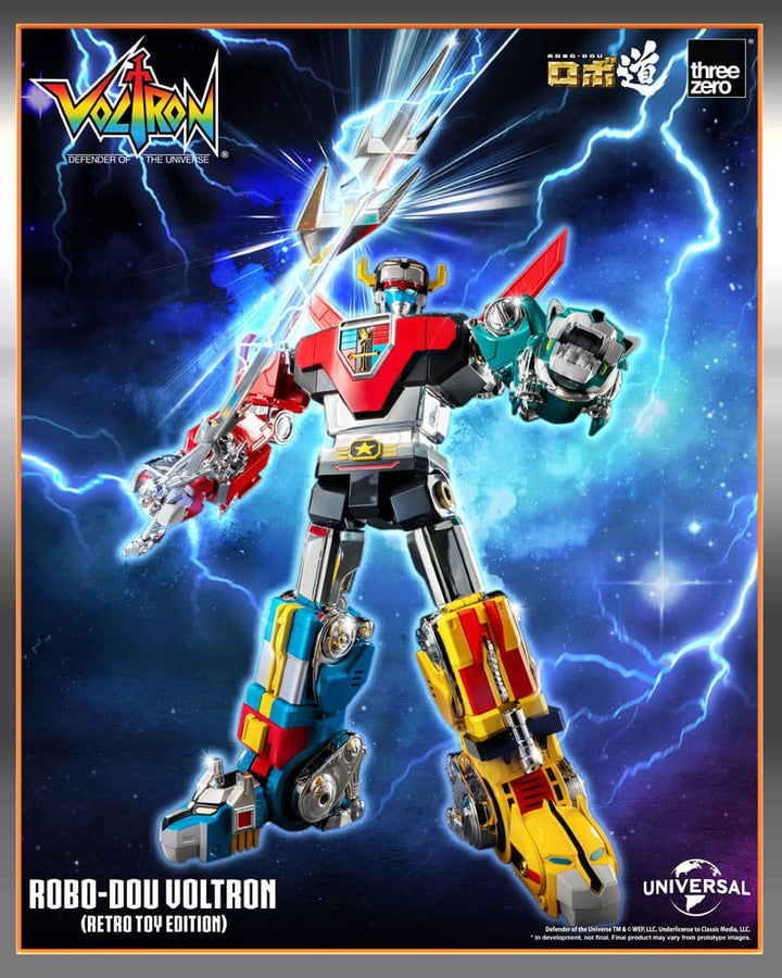 Voltron Retro Toy Edition Robo Dou Action Figure Voltron Defender of the Universe 27 cm