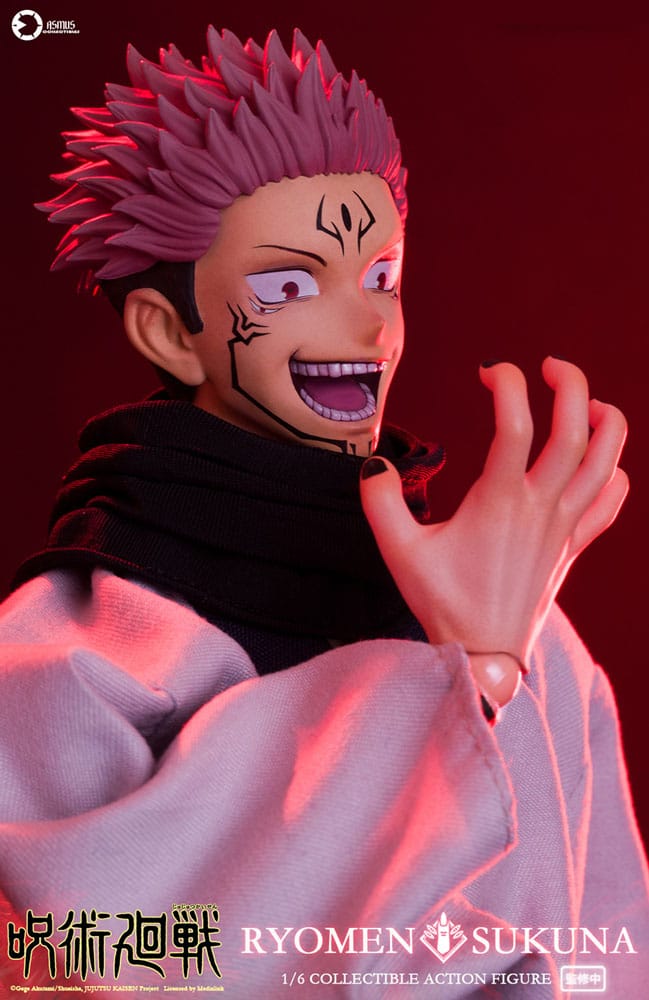 Threezero Ryomen Sukuna Jujutsu Kaisen Action Figure 1 6 Scale 30 cm