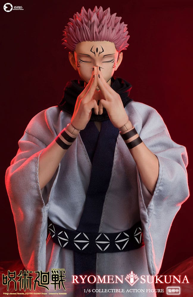 Threezero Ryomen Sukuna Jujutsu Kaisen Action Figure 1 6 Scale 30 cm