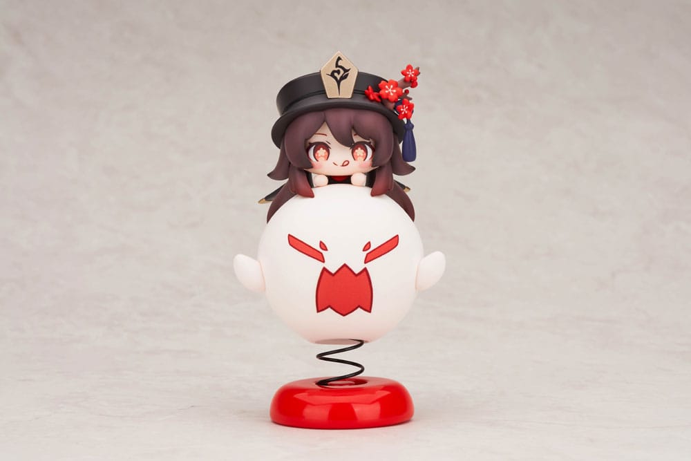 Genshin Impact Hu Tao Chibi Chara Yurayura Stand PVC Statue Re Run 10 cm