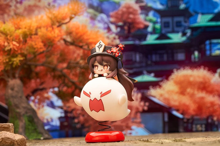 Genshin Impact Hu Tao Chibi Chara Yurayura Stand PVC Statue Re Run 10 cm