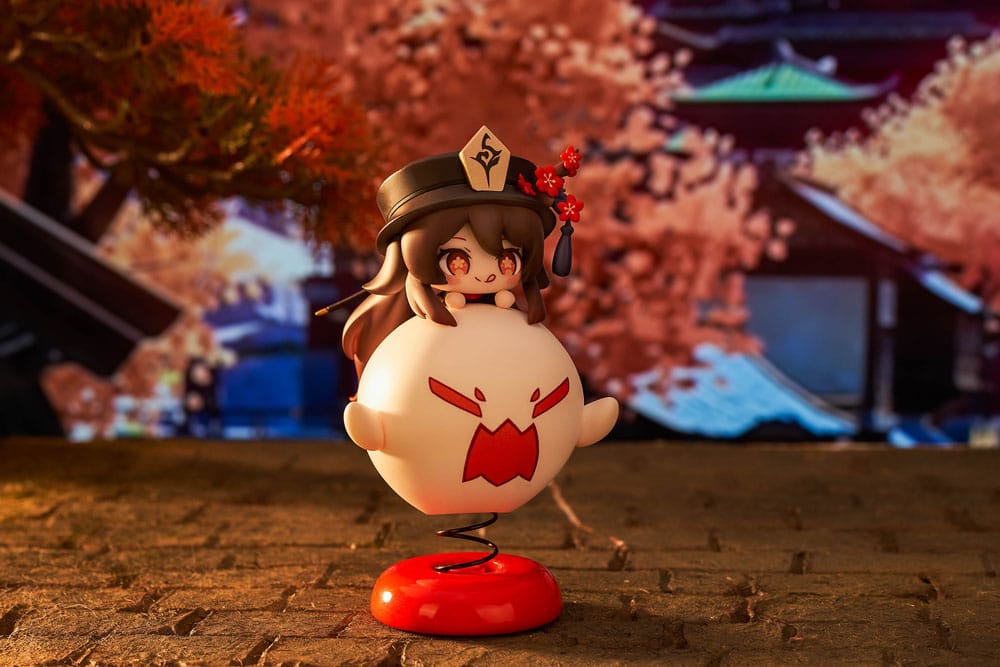 Genshin Impact Hu Tao Chibi Chara Yurayura Stand PVC Statue Re Run 10 cm