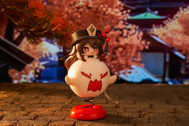 Genshin Impact Hu Tao Chibi Chara Yurayura Stand PVC Statue Re Run 10 cm