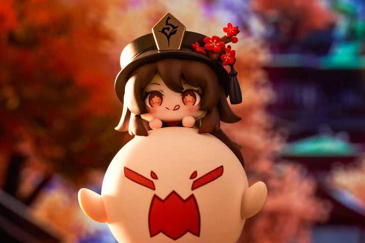 Genshin Impact Hu Tao Chibi Chara Yurayura Stand PVC Statue Re Run 10 cm