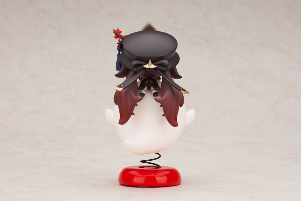 Genshin Impact Hu Tao Chibi Chara Yurayura Stand PVC Statue Re Run 10 cm