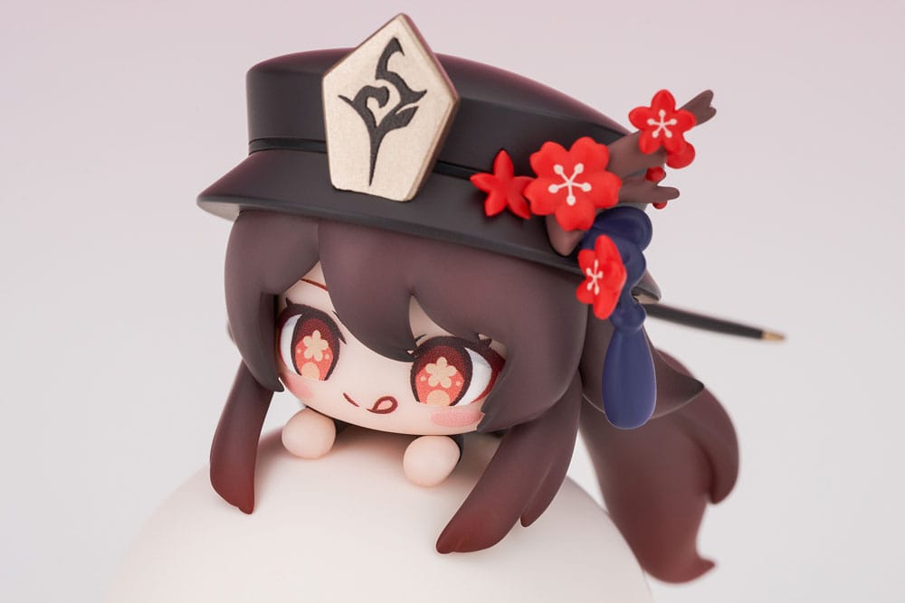 Genshin Impact Hu Tao Chibi Chara Yurayura Stand PVC Statue Re Run 10 cm