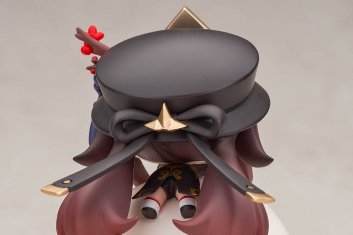 Genshin Impact Hu Tao Chibi Chara Yurayura Stand PVC Statue Re Run 10 cm