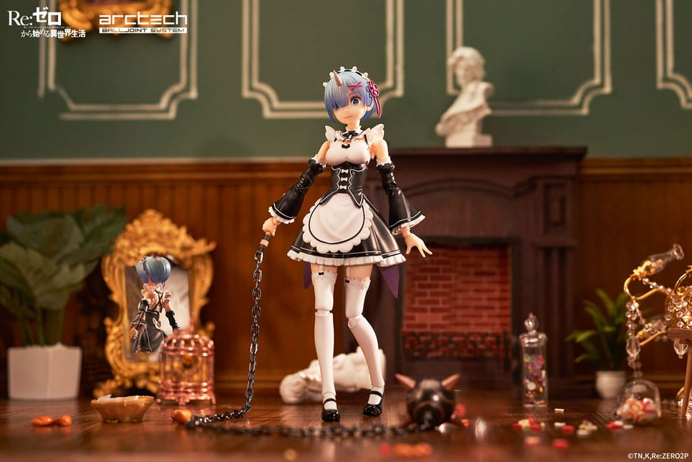 Rem Re Zero Starting Life in Another World Arctech Posable Series Action Figure 1 8 Scale 20 cm