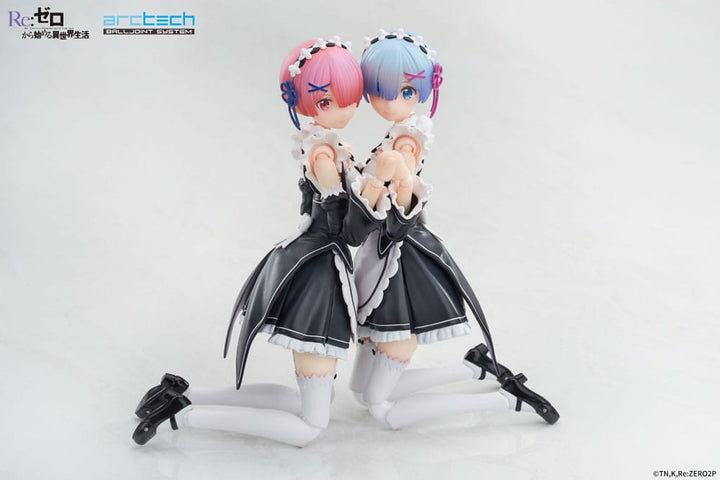 Rem and Ram Re Zero Starting Life in Another World Arctech Posable Series Action Figures 2 Pack 1 8 Scale 20 cm