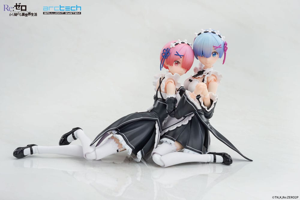 Rem and Ram Re Zero Starting Life in Another World Arctech Posable Series Action Figures 2 Pack 1 8 Scale 20 cm