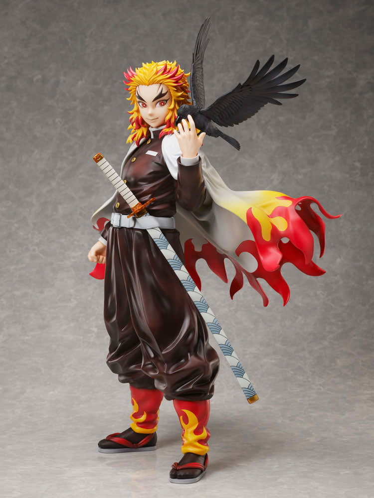 Demon Slayer Kyojuro Rengoku Demon Slayer Kimetsu no Yaiba PVC Statue 1 7 Scale 45 cm