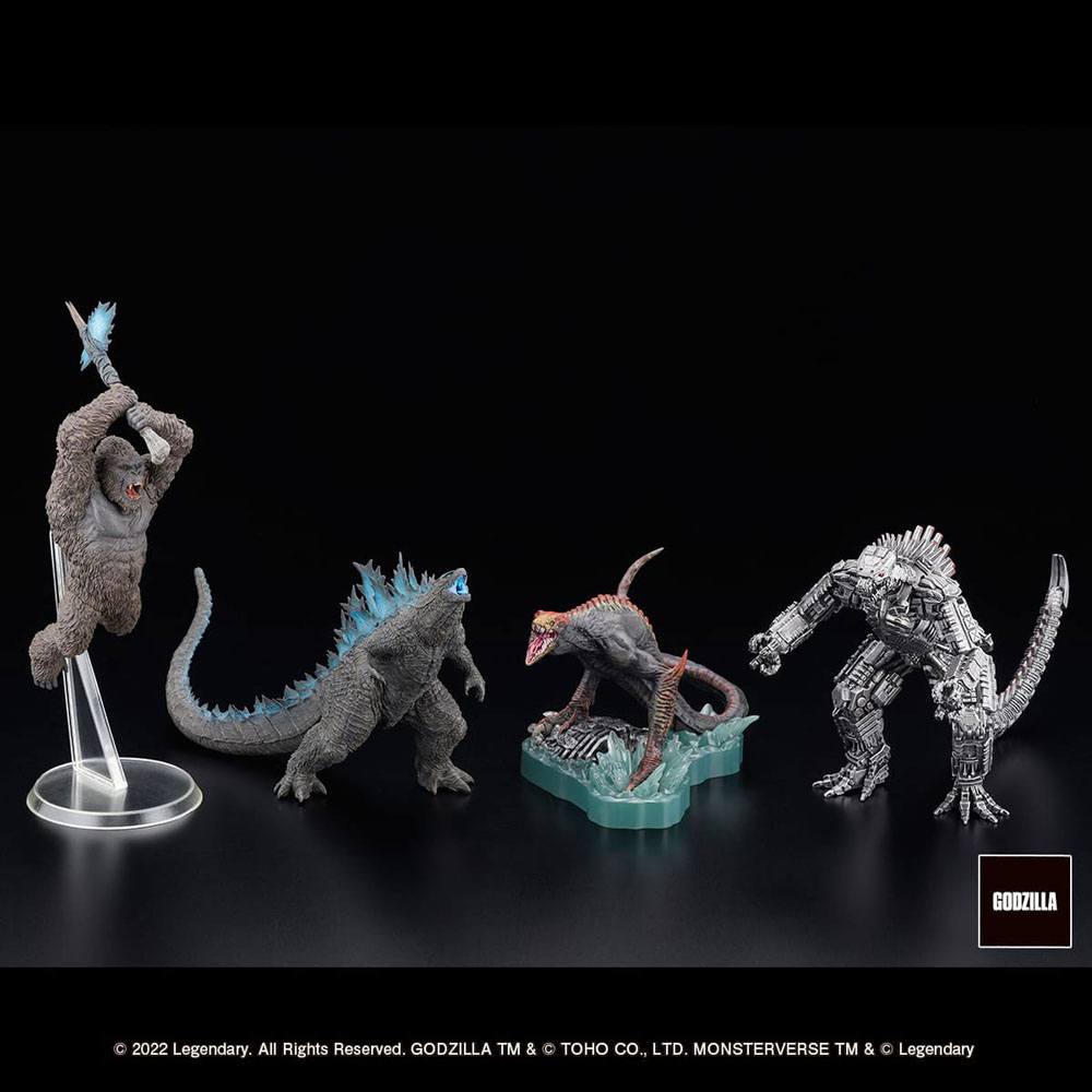 Godzilla vs Kong Hyper Modeling Series PVC Statues Assortment 7 to 11 cm 4 Pack