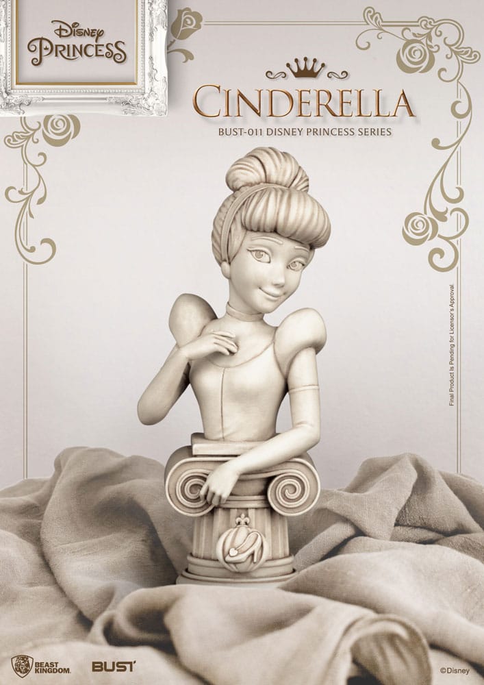 Disney Cinderella Princess Series PVC Bust 15 Centimeter