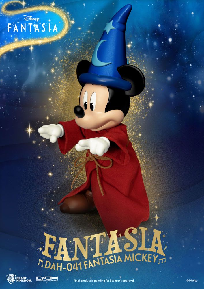 Disney Classic Dynamic 8ction Heroes Action Figure 1/9 Scale Mickey Fantasia