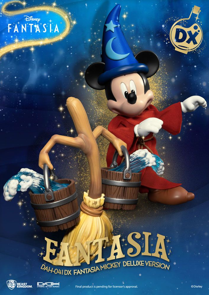 Disney Classic Dynamic 8ction Heroes Action Figure 1/9 Scale Mickey Fantasia Deluxe Version