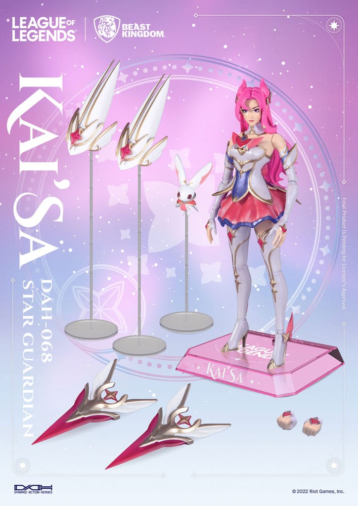 Beast Kingdom League of Legends Dynamic 8ction Heroes DAH-068 Star Guardian Kai'Sa