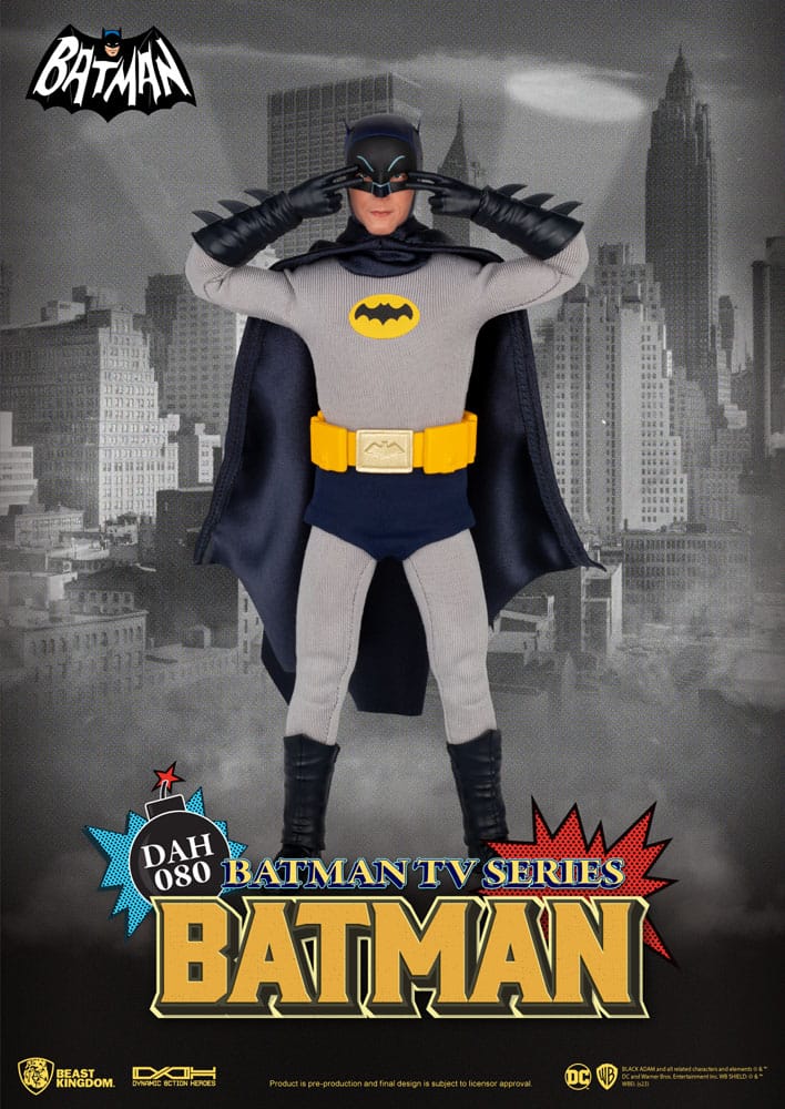 DC Comics Dynamic 8ction Heroes Action Figure 1/9 Batman TV Series Batman 24 cm, alternate view