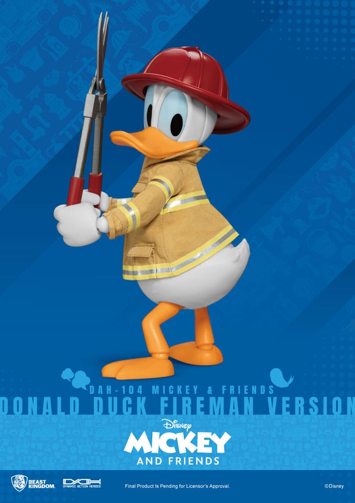 Disney Mickey Mouse Mickey and Friends Fireman Version Dynamic 8ction Heroes Action Figure 24 Centimeter