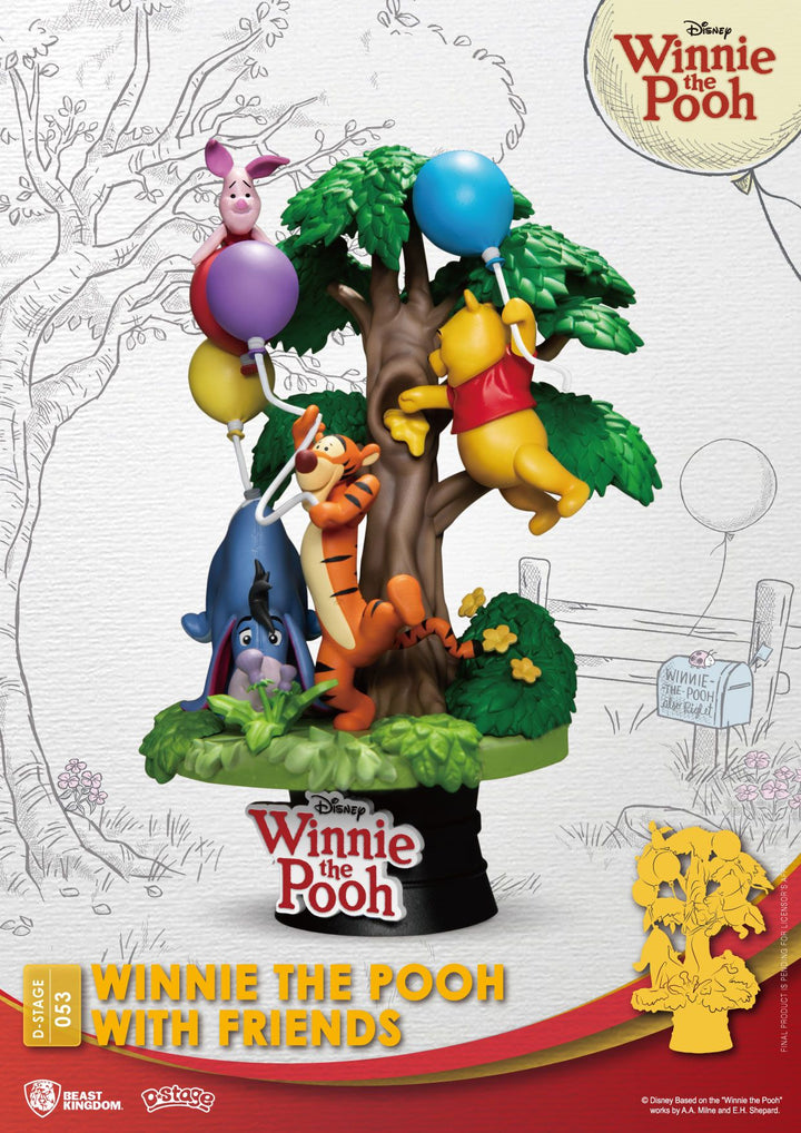 Disney D-Stage PVC Diorama Winnie The Pooh With Friends