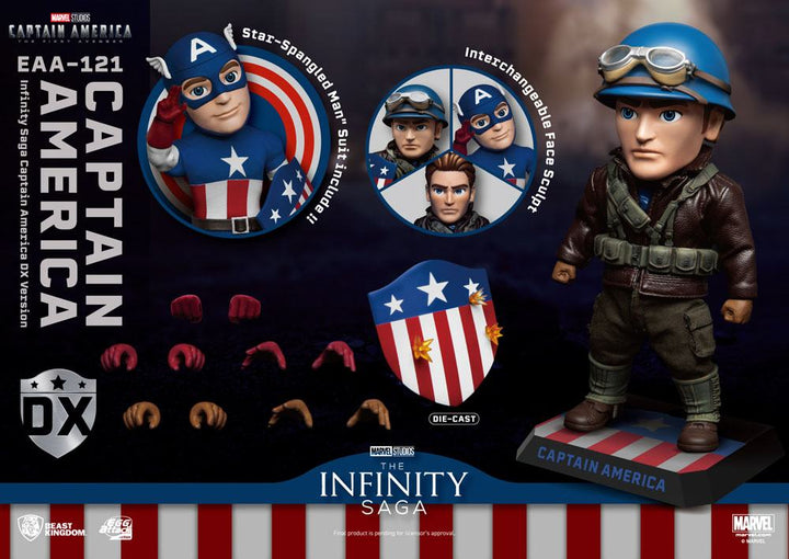 Captain America: The First Avenger Egg Attack Action Action Figure Captain America Deluxe Version