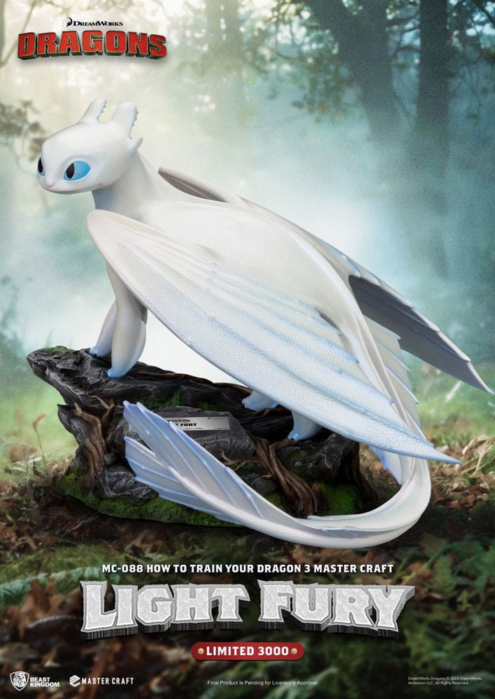 How To Train Your Dragon 3 Master Craft Statue Light Fury