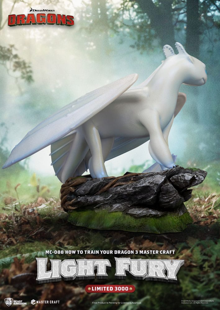 How To Train Your Dragon 3 Master Craft Statue Light Fury