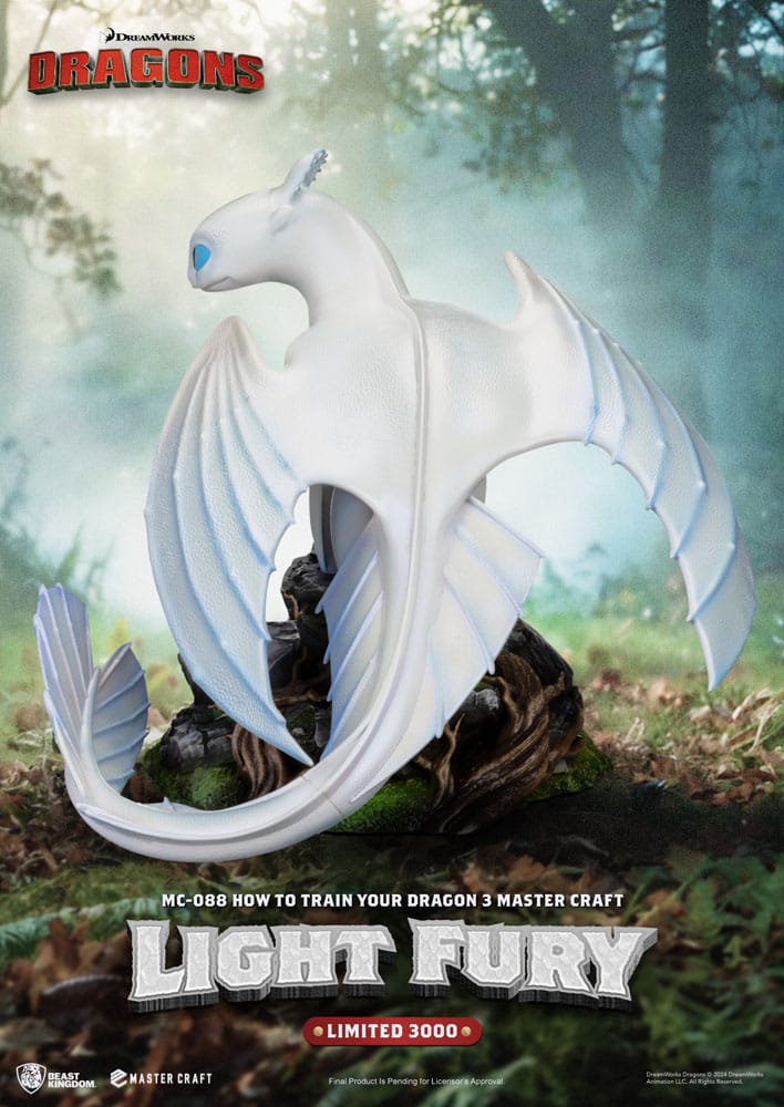 How To Train Your Dragon 3 Master Craft Statue Light Fury