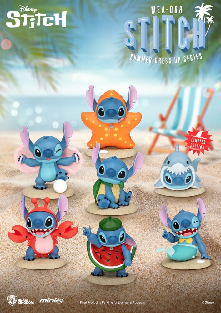Lilo and Stitch Stitch Summer Dress Up Mini Egg Attack Figures 10 Centimeter Assortment