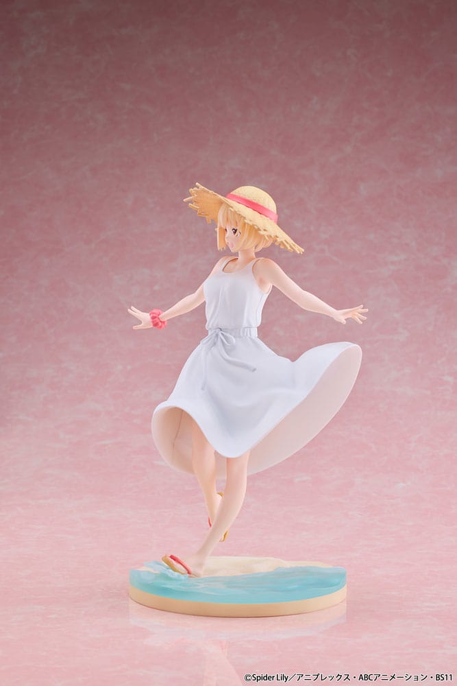 Chisato Nishikigi PVC Statue 1 7 Scale Lycoris Recoil White Dress 23cm