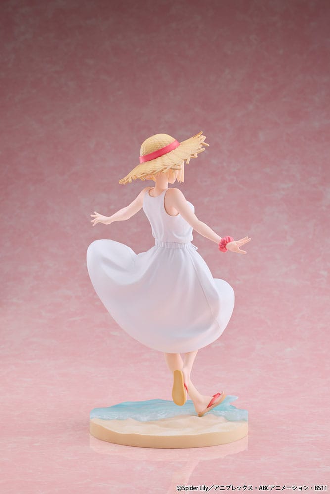 Chisato Nishikigi PVC Statue 1 7 Scale Lycoris Recoil White Dress 23cm