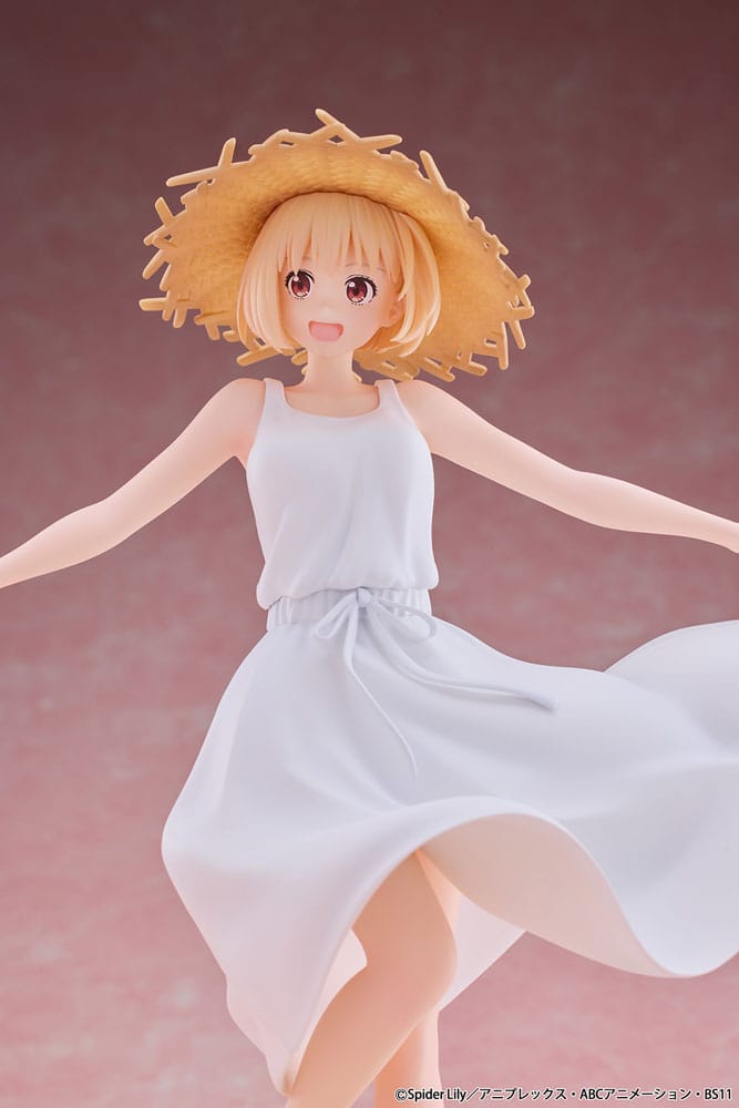 Chisato Nishikigi PVC Statue 1 7 Scale Lycoris Recoil White Dress 23cm