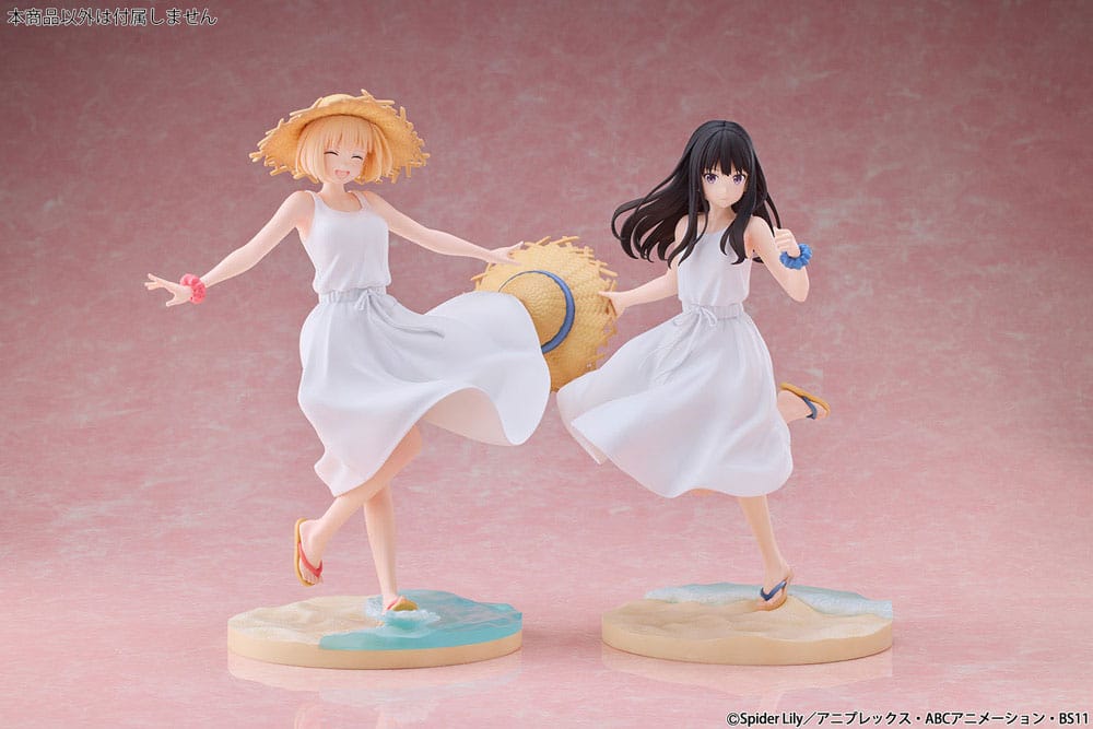 Chisato Nishikigi PVC Statue 1 7 Scale Lycoris Recoil White Dress 23cm