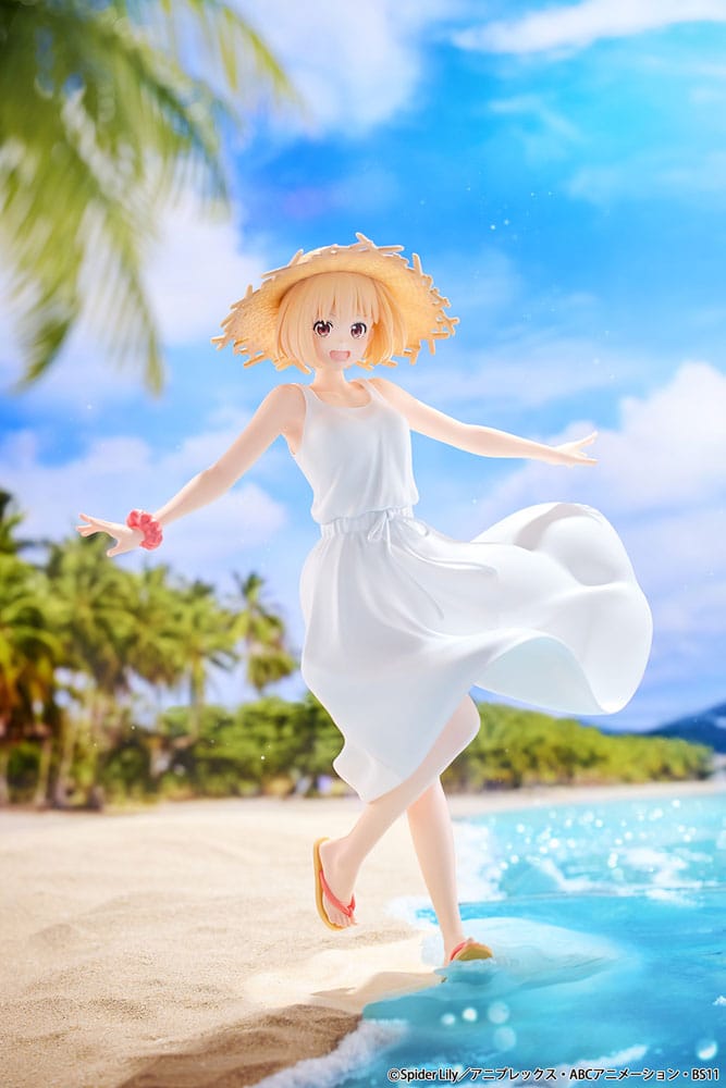 Chisato Nishikigi PVC Statue 1 7 Scale Lycoris Recoil White Dress 23cm