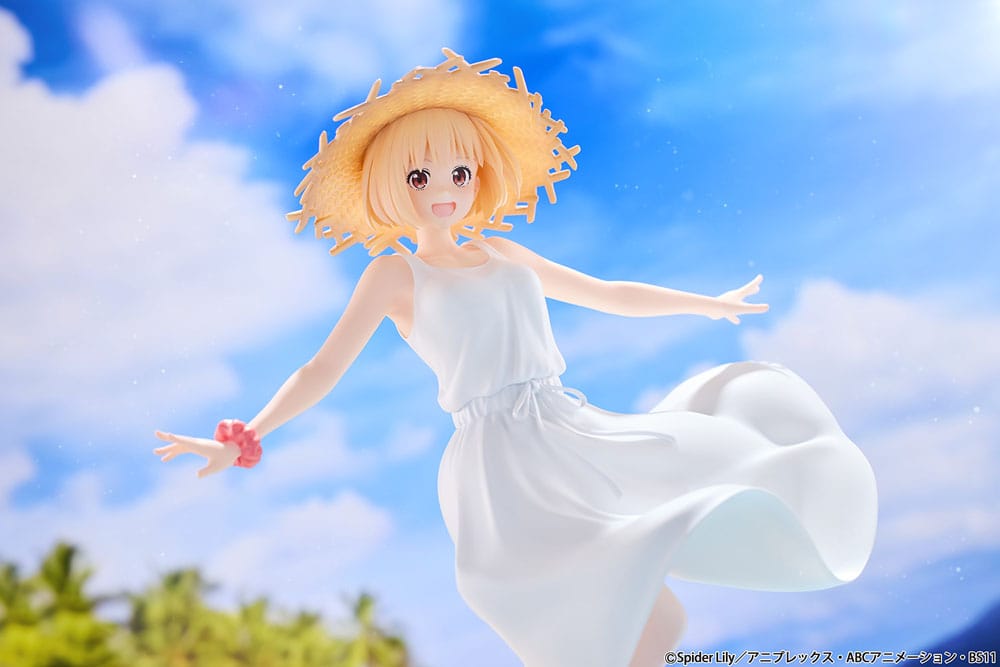 Chisato Nishikigi PVC Statue 1 7 Scale Lycoris Recoil White Dress 23cm