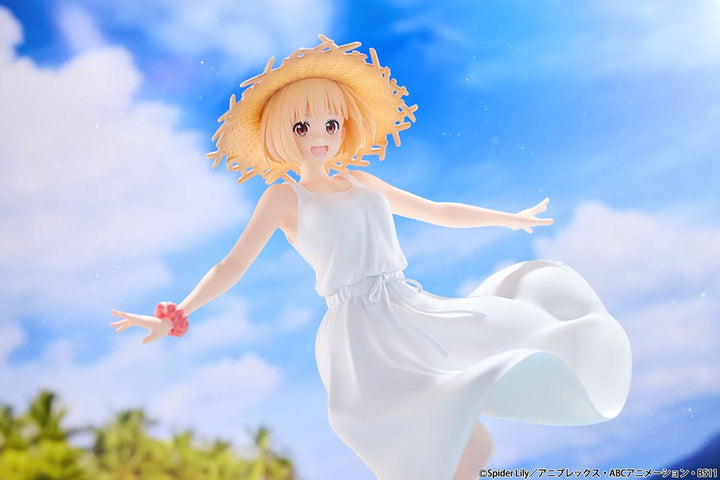 Chisato Nishikigi PVC Statue 1 7 Scale Lycoris Recoil White Dress 23cm