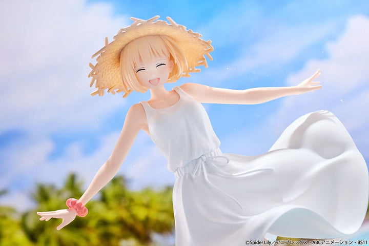Chisato Nishikigi PVC Statue 1 7 Scale Lycoris Recoil White Dress 23cm