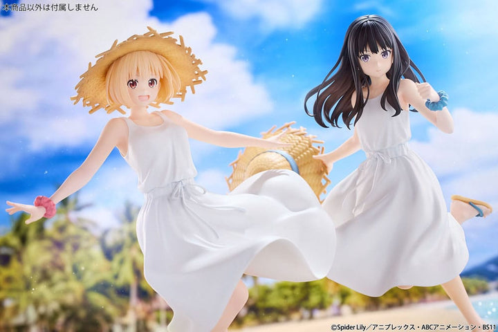 Chisato Nishikigi PVC Statue 1 7 Scale Lycoris Recoil White Dress 23cm
