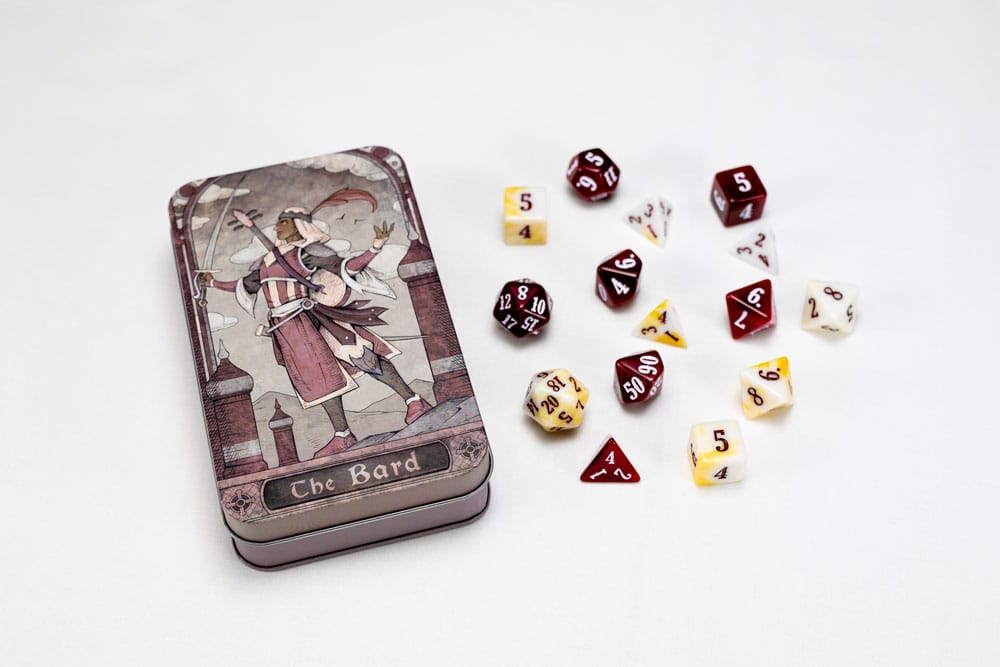 Character Class Bard Classic RPG Dice Set 14 Pieces
