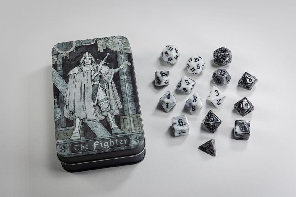 Character Class Fighter Classic RPG Dice Set 15 Pieces