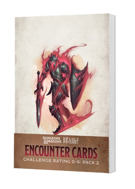 Dungeons and Dragons Encounter Cards Challenge Rating 0 to 6 Pack 2 English Version