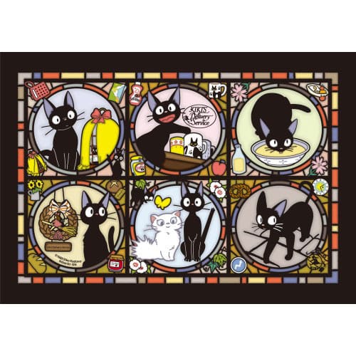 Kikis Delivery Service Stained Glass Jijis Everyday Jigsaw Puzzle