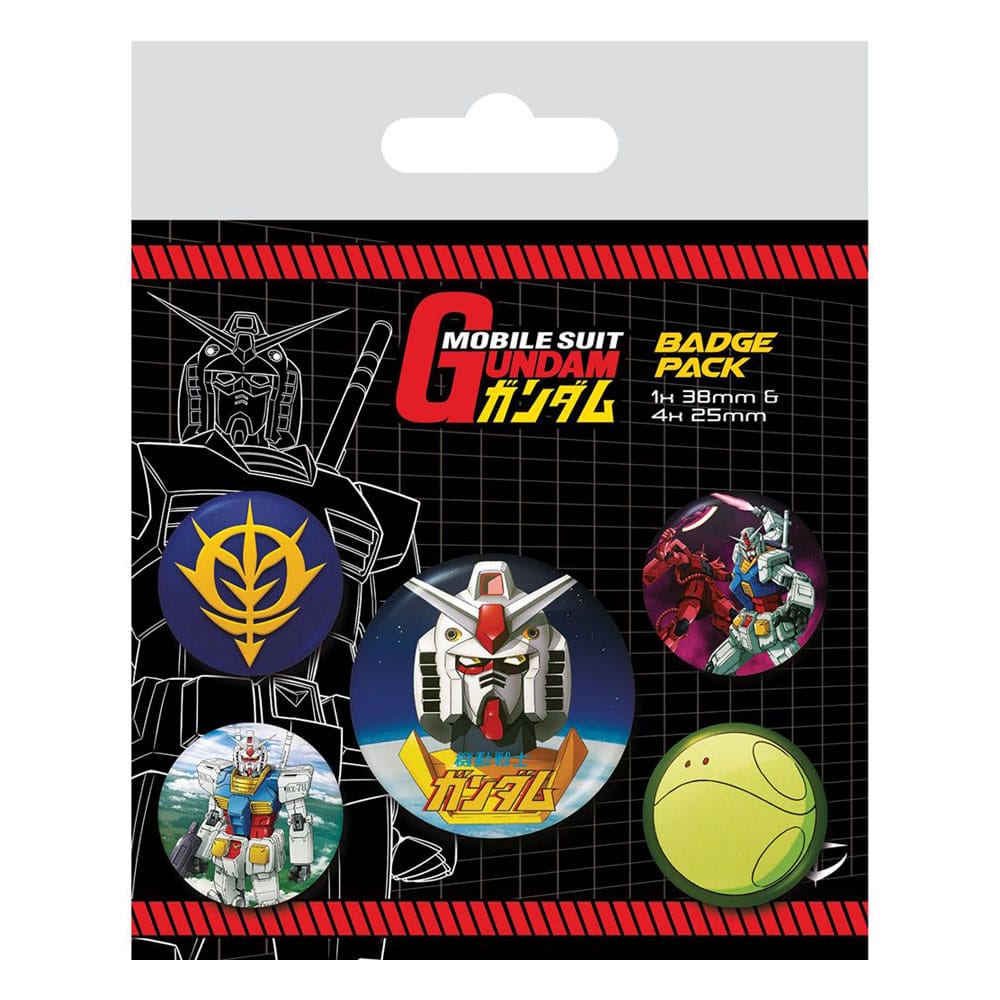 Mobile Suit Gundam Intergalactic Anime Pin Back Buttons 5 Pack