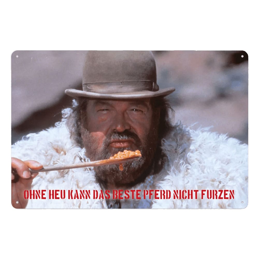 Bud Spencer and Terence Hill Das Krokodil und Sein Nilpferd 20 x 30 cm Tin Sign