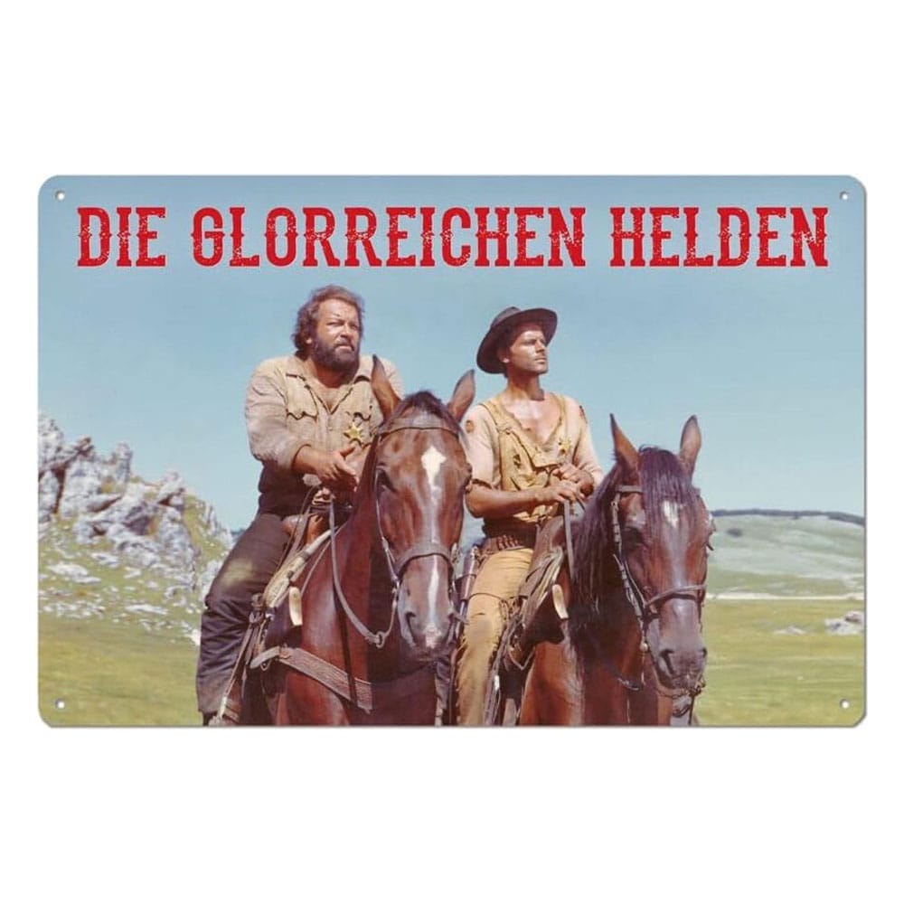 Bud Spencer and Terence Hill Die Glorreichen Helden 20 x 30 cm Tin Sign