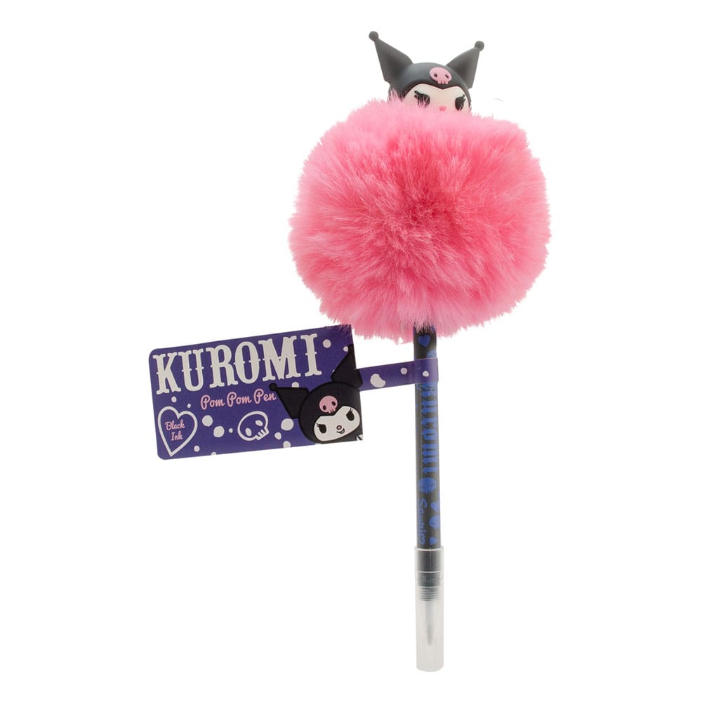 Sanrio Kuromi Pom Pom Pen Cute Stationery