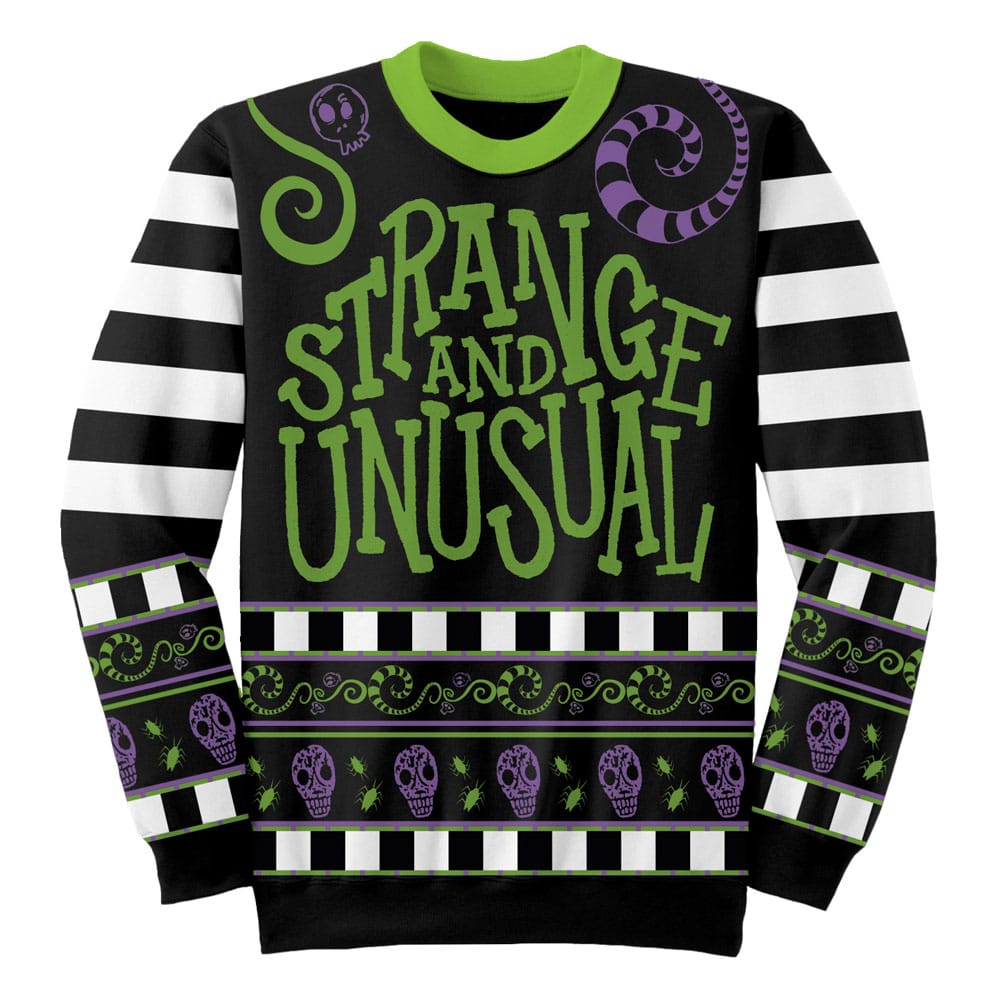Beetlejuice Strange and Unusual Beetlejuice Sweatshirt Jumper Size M