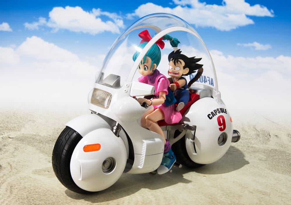 S.H. Figuarts Dragon Ball Bulma with Vehicle (Motorcycle Hoipoi Capsule No. 9) 1/10 Scale Action Figure