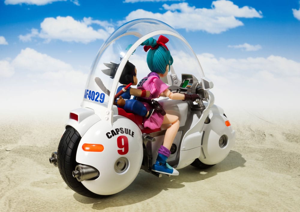 S.H. Figuarts Dragon Ball Bulma with Vehicle (Motorcycle Hoipoi Capsule No. 9) 1/10 Scale Action Figure