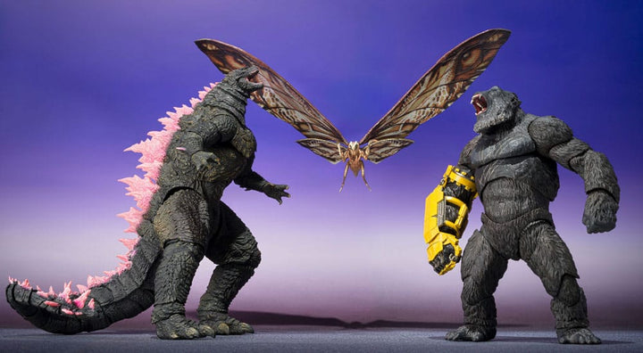 Godzilla x Kong The New Empire S.H.MonsterArts Suko & Mothra 2 Pack Action Figures